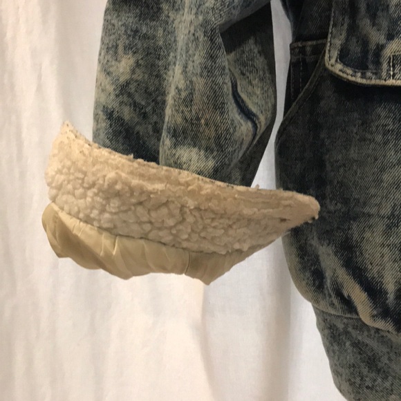 Sherpa lined vintage denim jacket - Picture 4 of 4